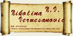 Nikolina Vermešanović vizit kartica